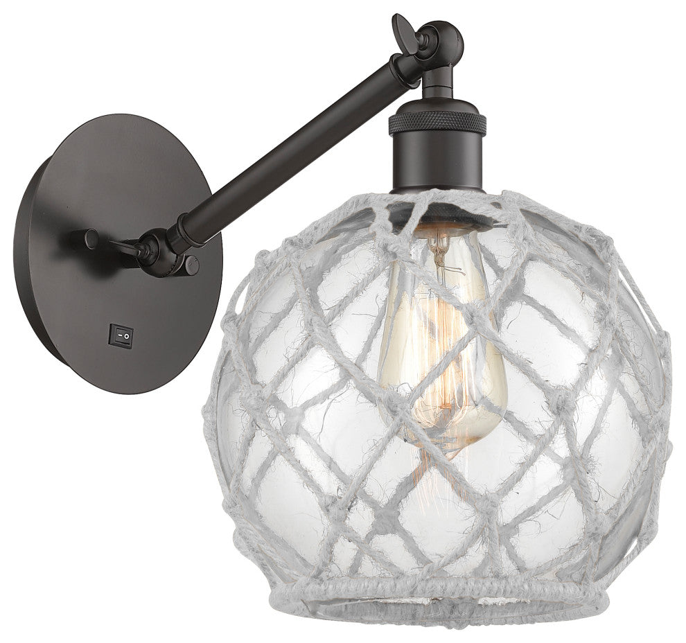 Innovations 317-1W-OB-G122-8RW-LED 1-Light Sconce, Oil Rubbed Bronze