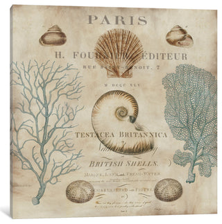 "Le Mer I" by Deborah Devellier, Canvas Print, 26"x26"