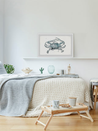 "Crab Madness" Framed Painting Print, 24"x16"