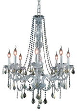 Elegant Lighting V7858D28-GT/RC Verona 8 Light 28"W Crystal - Chrome