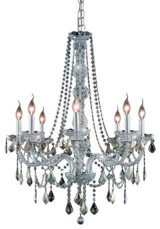 Elegant Lighting V7858D28-GT/RC Verona 8 Light 28"W Crystal - Chrome