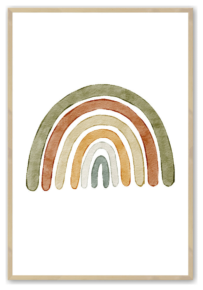 Raw Maple 16" x 20" Rainbow and Lamba, Set of 2