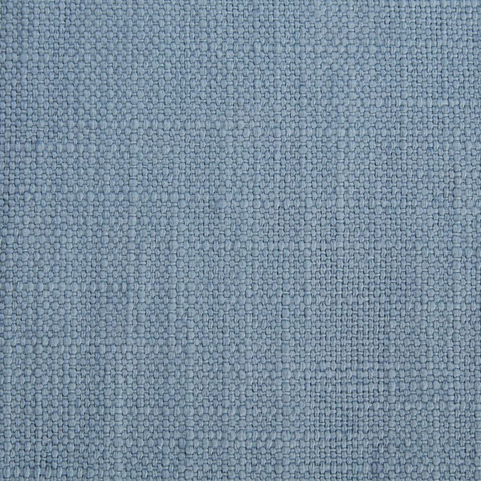 Brooke Linen Textured Fabric Upholstered Bed, Sky Blue, Queen