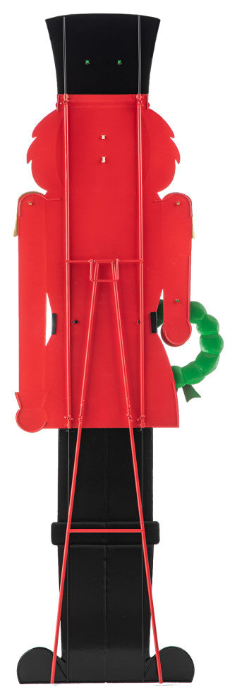 60"H Metal Nutcracker Porch Decor