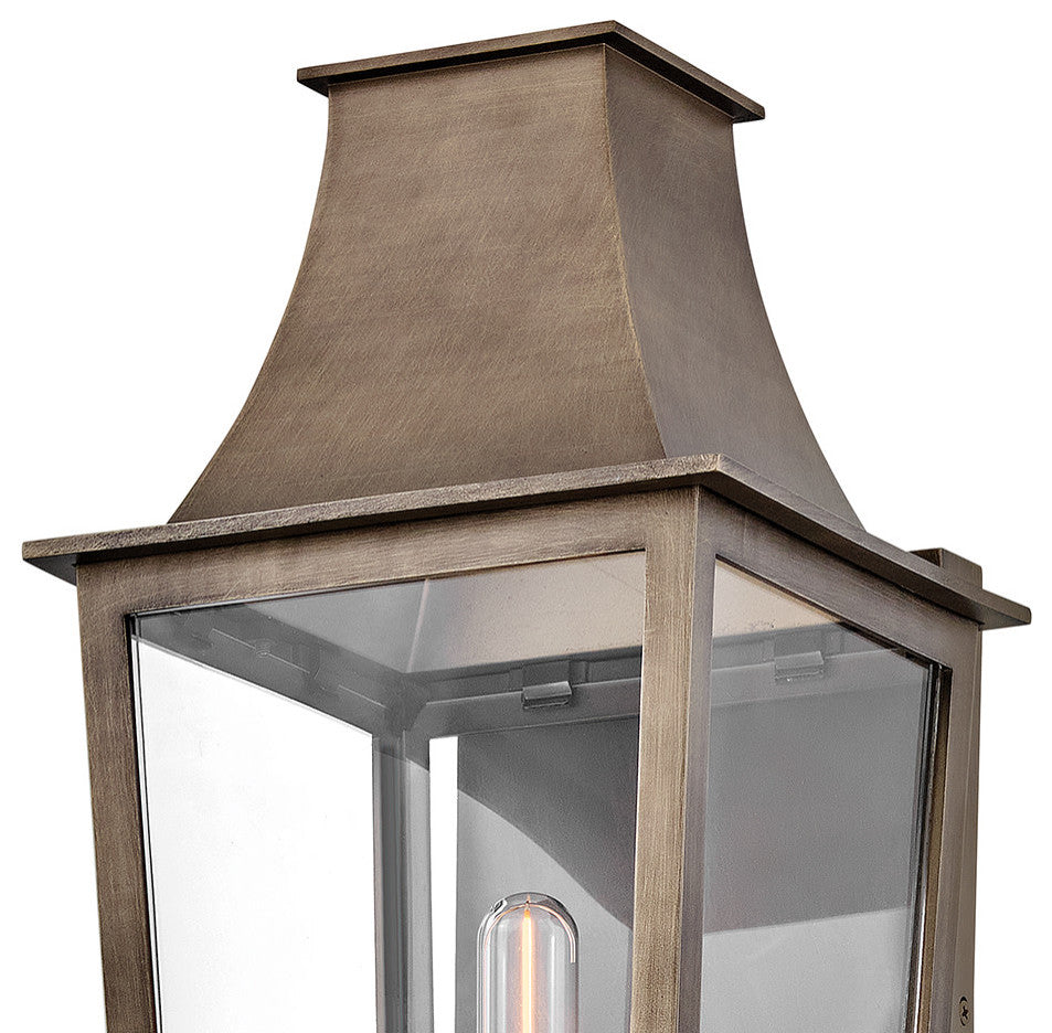 Hinkley Georgetown Large Wall Mount Lantern, Burnished Bronze