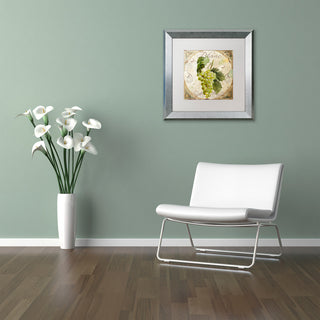 Color Bakery 'Tuscany Table Blanc' Art, Silver Frame, White Matte, 11"x11"