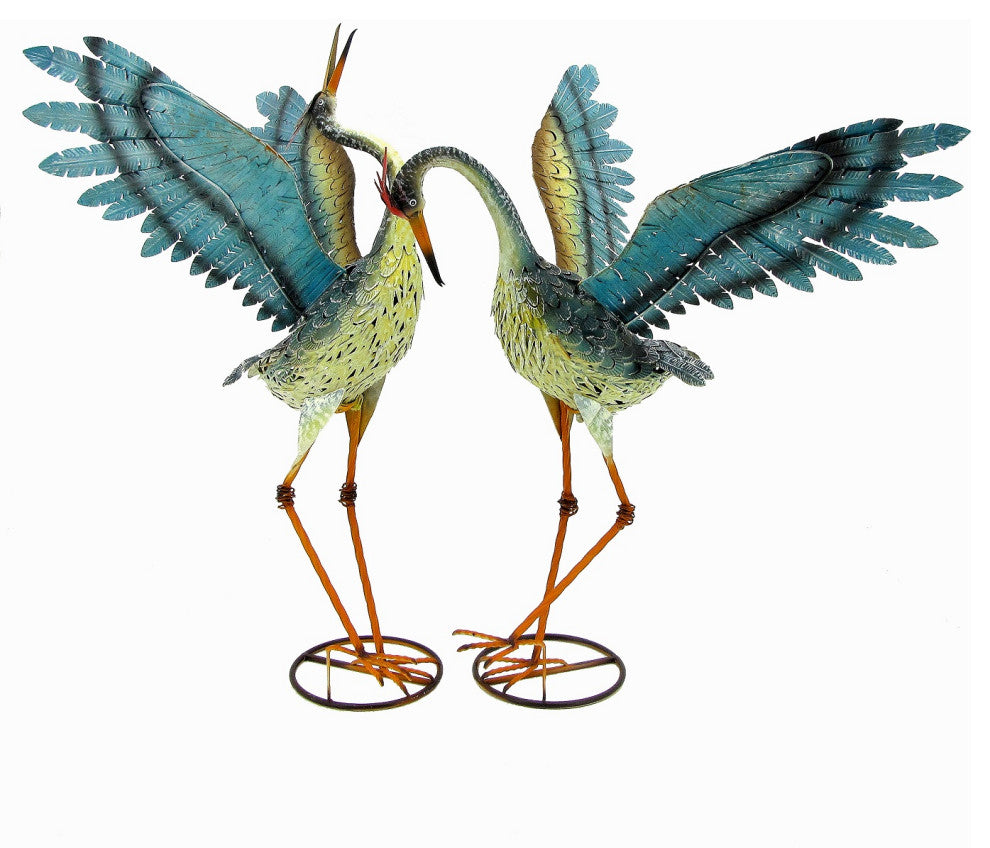 2-Piece Small Iron Dancing Crane Set