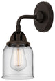 Small Bell Sconce, Oil Rubbed Bronze, Clear, Clear