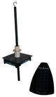 Standard Lighthouse, Cape Cod Gray & Stauffer Red, 4 Foot, Solar Light