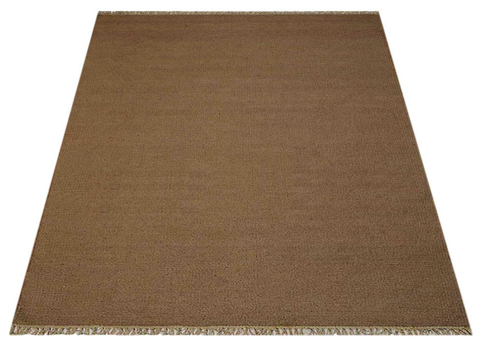 HAND WOVEN FLAT WEAVE KILIM WOOL ECO-FRIENDLY AREA RUGS-Solid,Cream