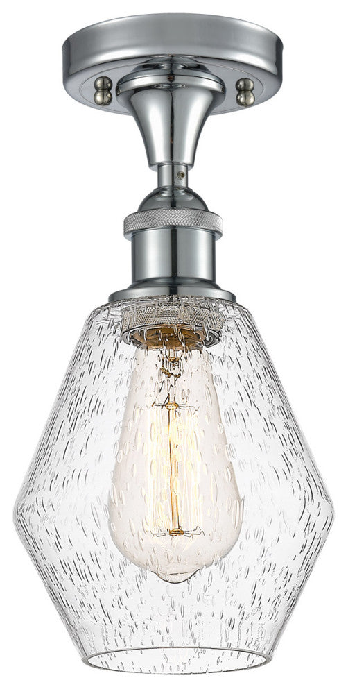 Innovations 516-1C-PC-G654-6 1-Light Semi-Flush Mount, Polished Chrome