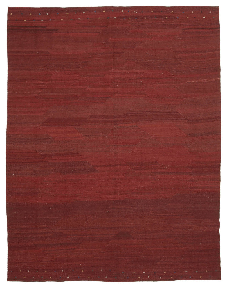 Rug N Carpet - Hand-knotted Oriental 8' 9'' x 11' 4'' Flatweave Wool Kilim Rug