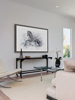 "Graceful Horse" Framed Painting Print, 24"x16"