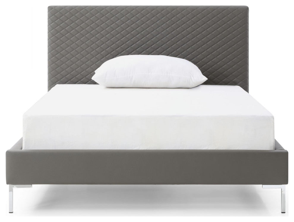 Liz Bed Full, Dark Gray