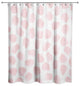 Blush Watercolor Dots 71x74 Shower Curtain