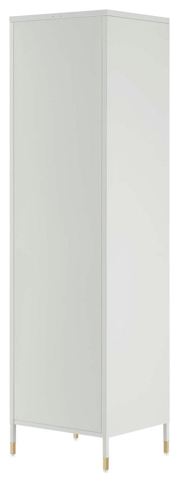 Covelo Tall Storage Cabinet - Light Gray