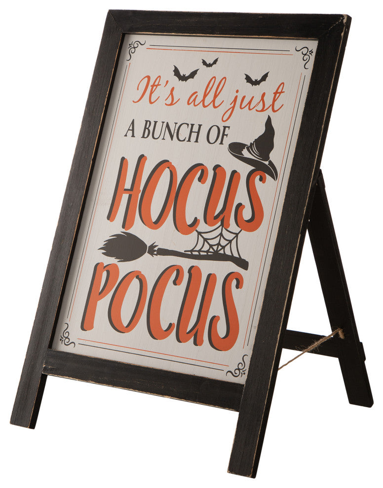 24"H Halloween Wooden Sanding Easel Sign Decor or Hanging Decor