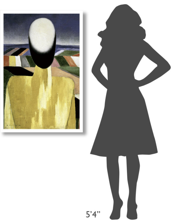 "Two Farmers (left)" Digital Paper Print by Kazimir Malevich, 26"x38"
