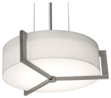 Apex 12'' Pendant, Weathered Gray, Linen White Shade