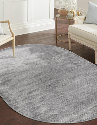 Unique Loom Kate Finsbury Rug, Gray, 7'10"x10' Oval