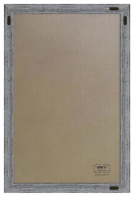 Canterbury Wall Mount Magnetic Chalkboard Sign Set, Grey, 24" X 36"