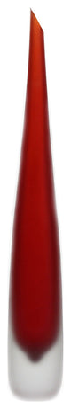 Murano Glass Flute Vase, Red