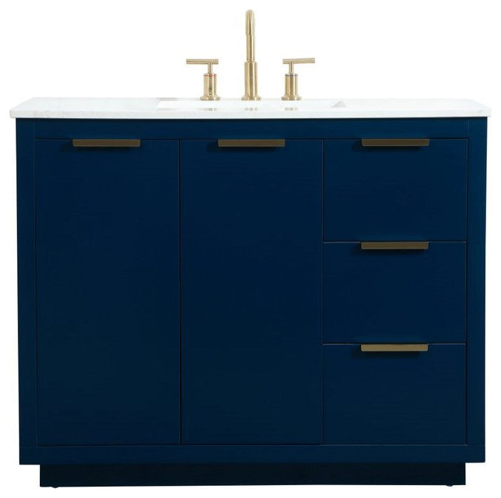 Elegant Decor Blake Bathroom Vanity VF19442BL, Blue