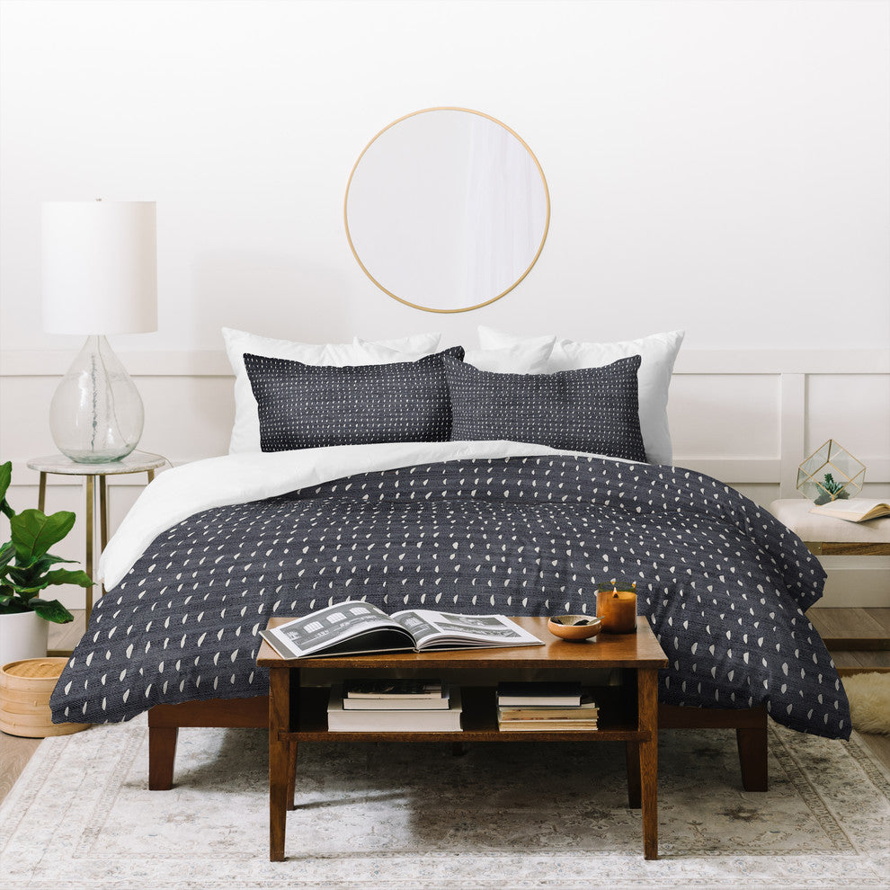 Holli Zollinger Bogo Denim Rain Duvet Cover Set, King