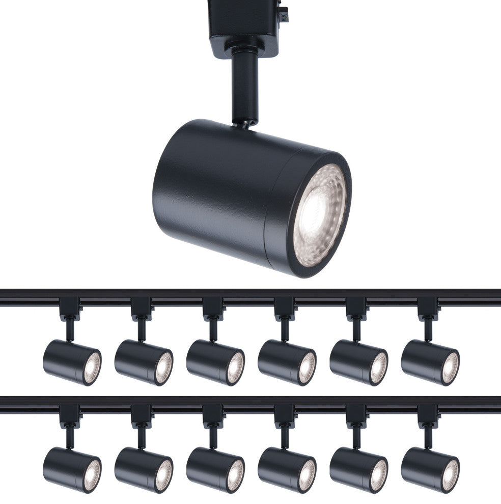 Charge LED Line Voltage Track Head, Black