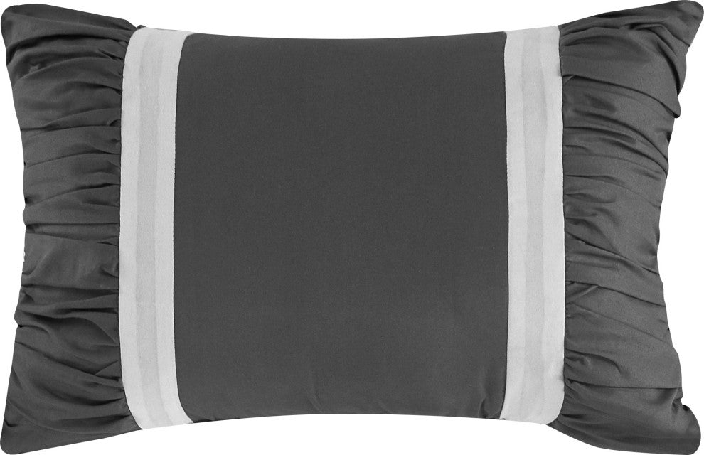 Elena 7 Piece Comforter Bedding Set, White, California King