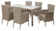 7 Pieces Outdoor Patio Wicker Dining Table Set With Cushion