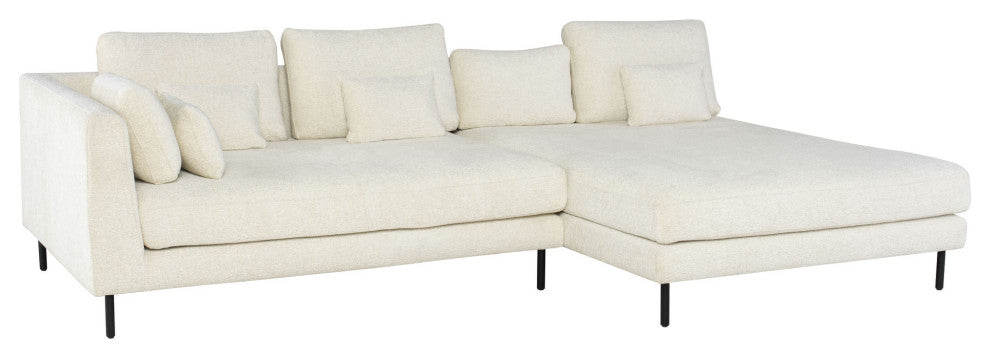Gigi Coconut Fabric  Modular Sofa Left