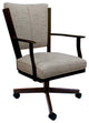 Montana Swivel Metal Dining Caster Chair Reading Base, Hemsath Driftwood - Brown