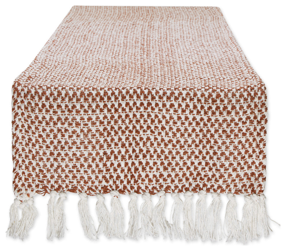 Cinnamon Woven Table Runner 15x72