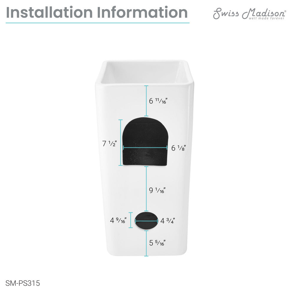 Claire One-Piece Pedestal Sink
