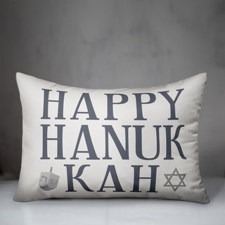 Happy Hanukkah 14"x20" Throw Pillow Cover