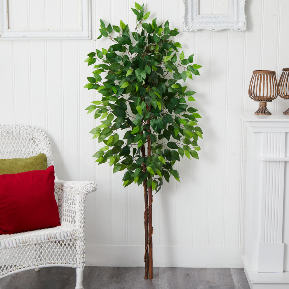 5ft. Artificial Double Trunk Ficus Tree (No Pot)