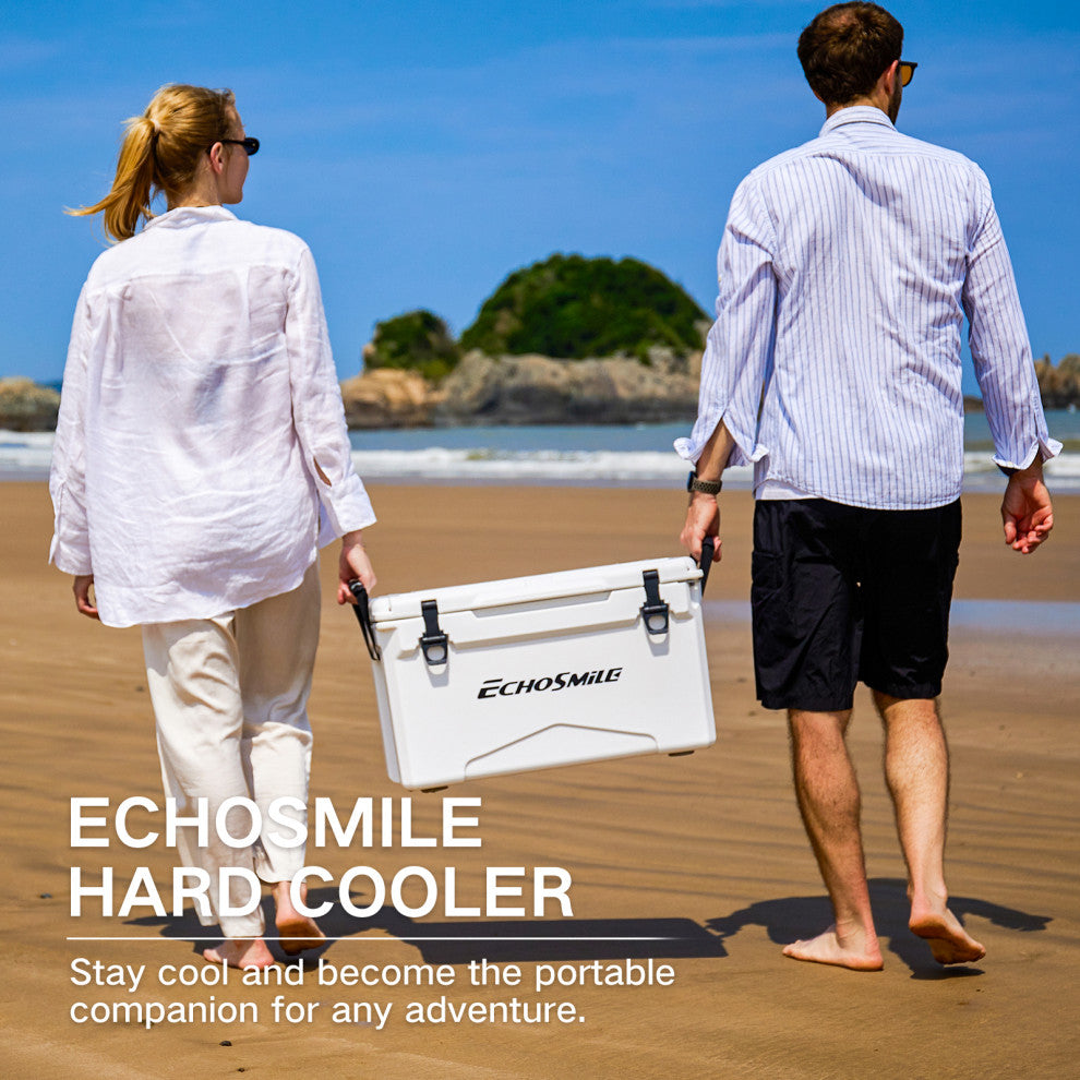 EchoSmile 35 qt. Rotomolded Cooler, White