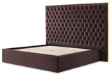 Dahlia King Lift Up Storage Bed, Brown