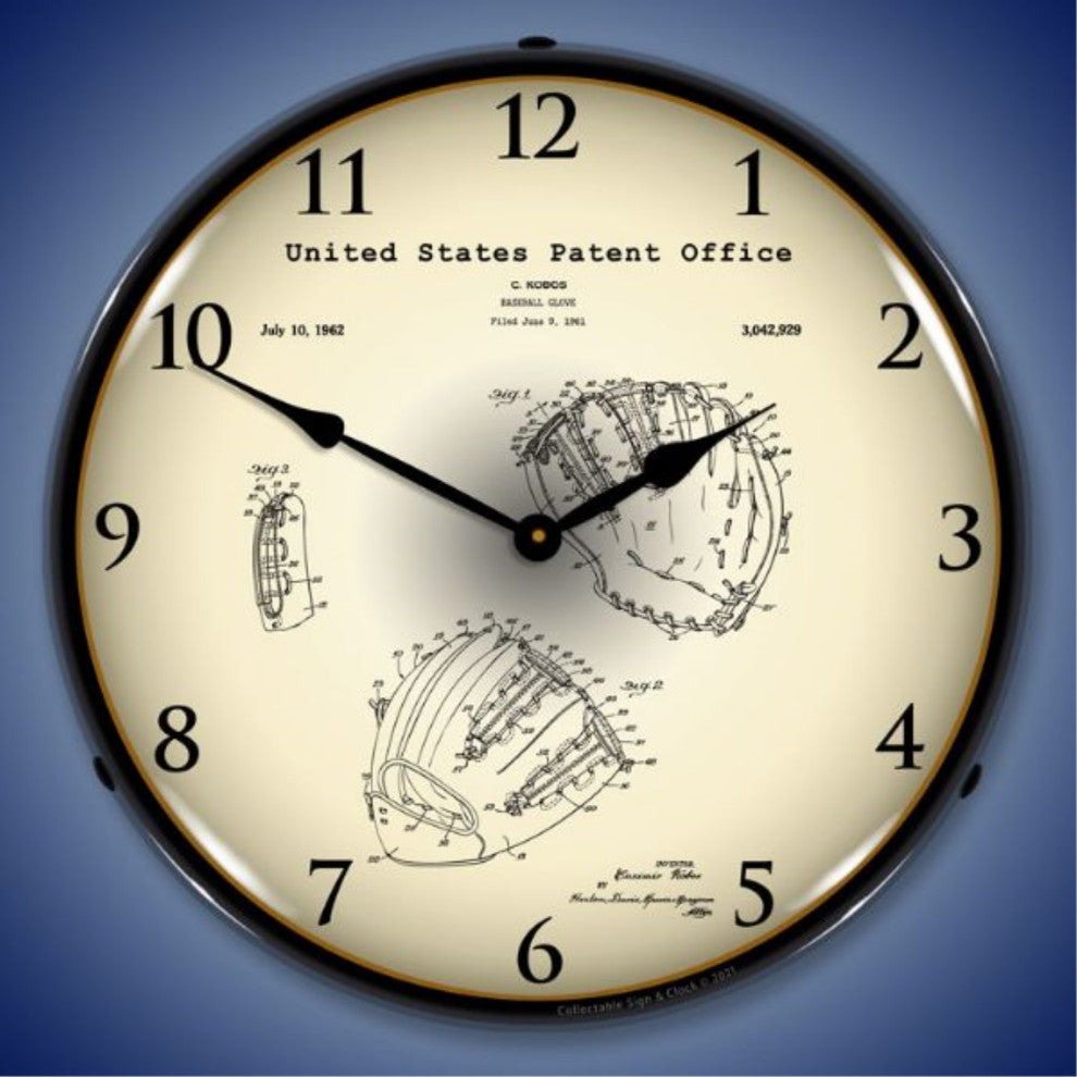 2103230 Baseball Glove 1962 Patent Clock