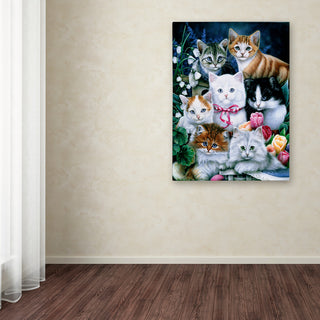 Jenny Newland 'Kittens' Canvas Art, 32x24