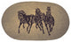 3 Horse Jute Rug