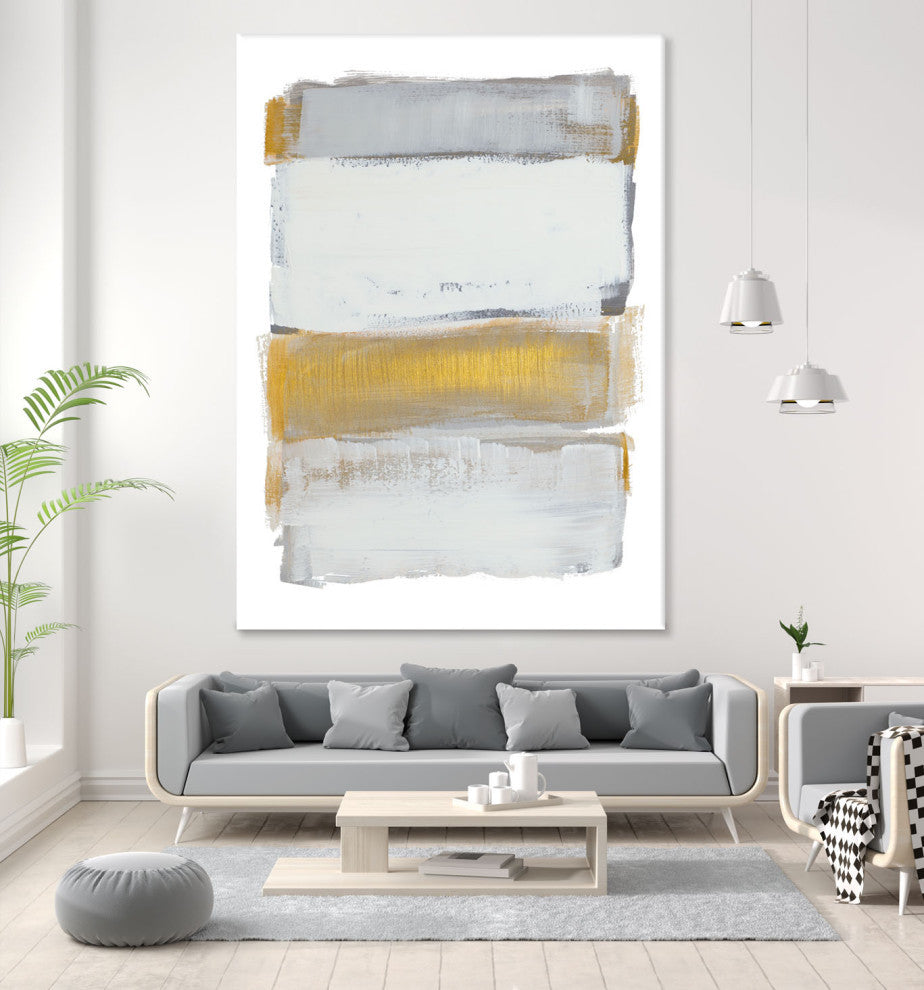 Shades of Golden Gray - 72 x 54 by Lanie Loreth