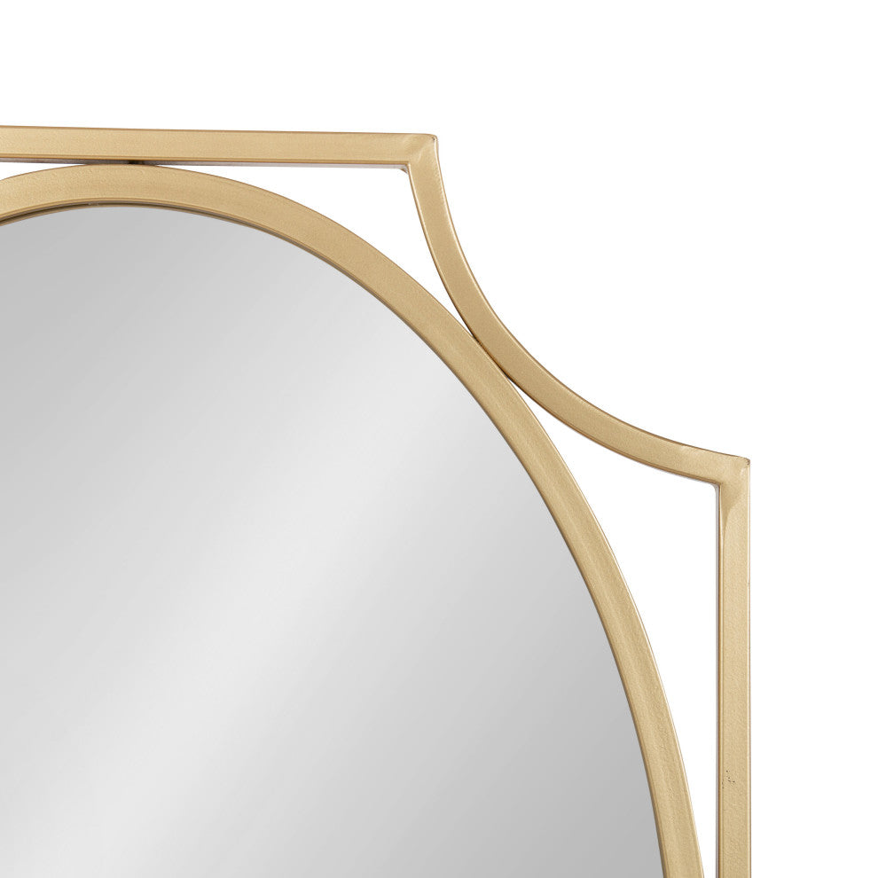 Rateau Scalloped Wall Mirror, Gold, 20"x30"
