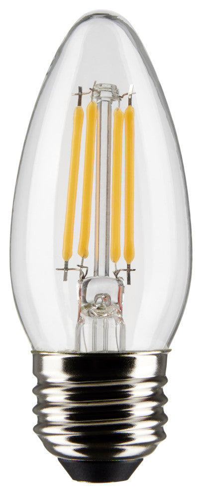 4W B11 LED, Clear, Medium Base, 2700K, 350 Lumens, 120V, 2-Pack