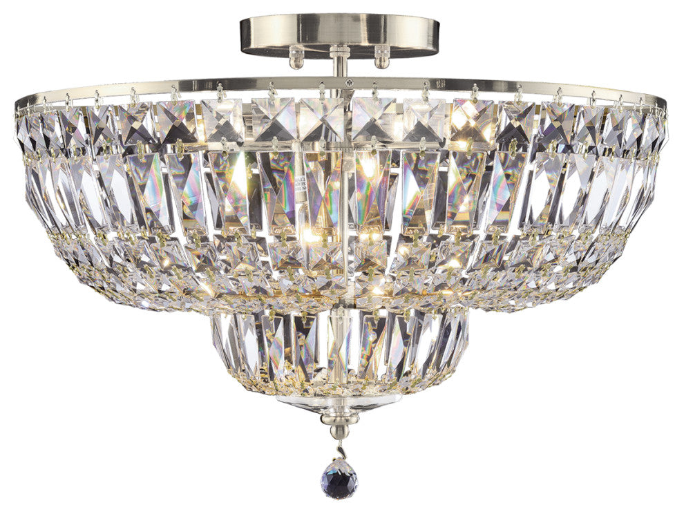 Artistry Lighting Vienne Collection Crystal Chandelier, Chrome, 20"x15"