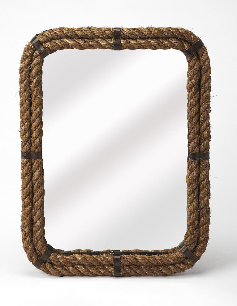 Darby Rectangular Rope Wall Mirror