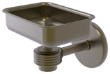 Satellite Orbit One Wall Mount Soap Dish With Groovy Accents, Antique Brass