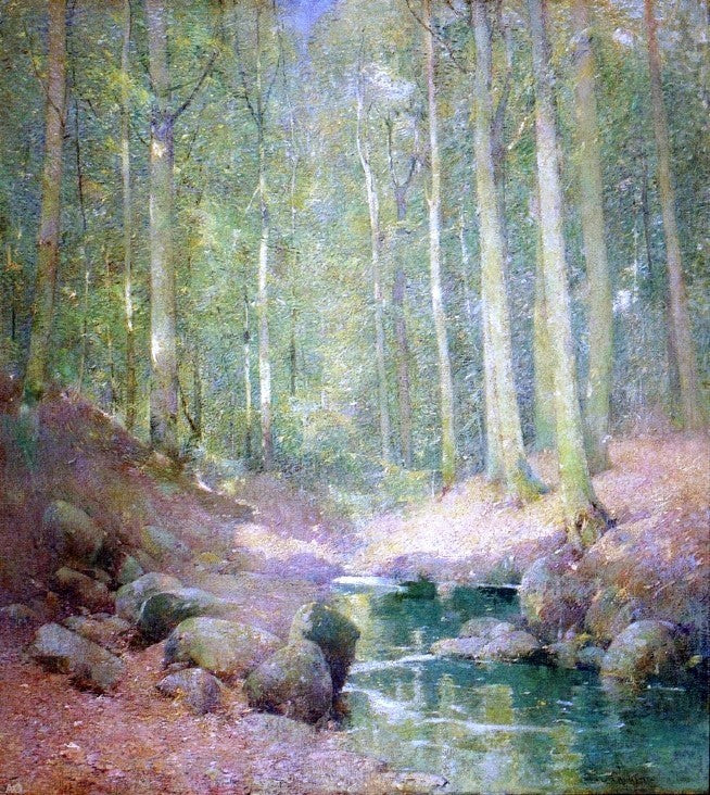 Emil Carlsen Through the Woods, Gallery Wrapped Canvas Print, 20"x25"