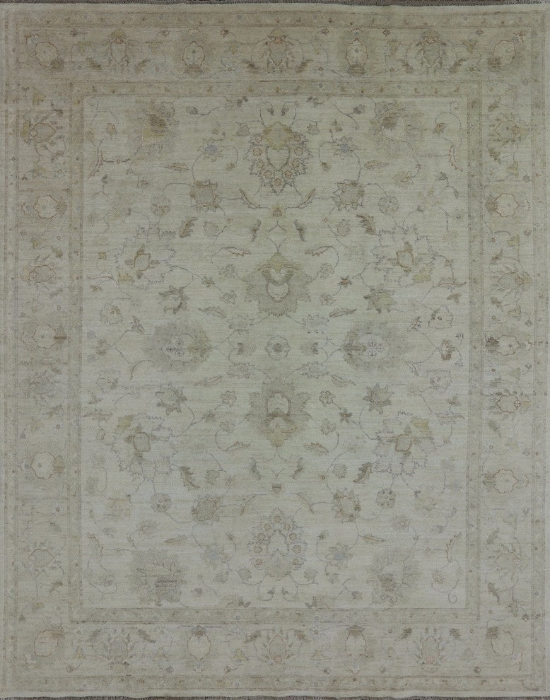 Traditional Hand Knotted Oriental 8'x10' Peshawar Rug, MC552